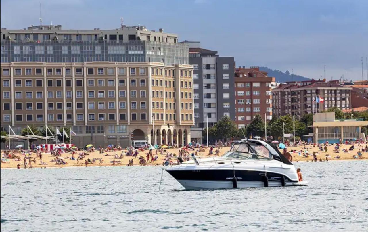 Apto. Vista Playa Poniente Gijon Exterior photo
